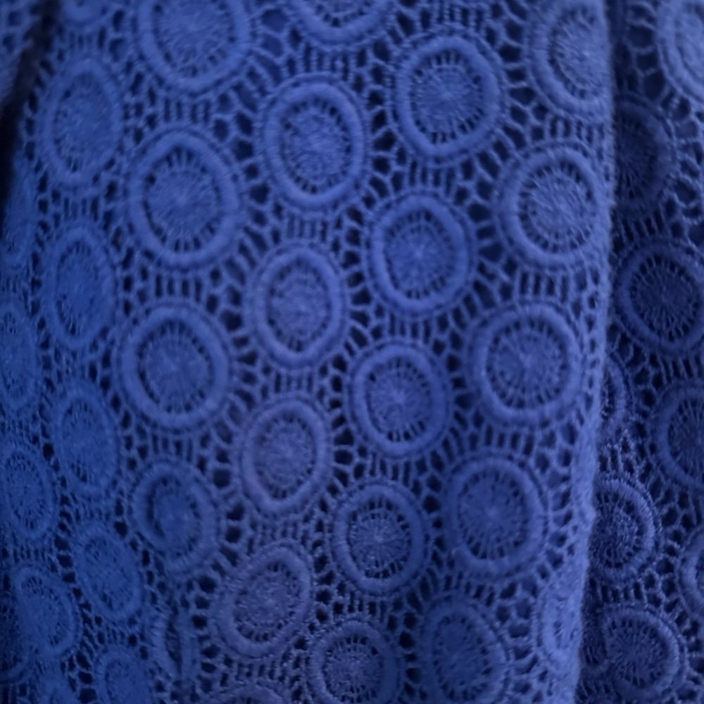 Calvin Klein Royal Blue Patterned Blazer - Picture 2 of 4